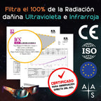 6 Pack Gafas Eclipse Solar Certificación ISO 12312-2